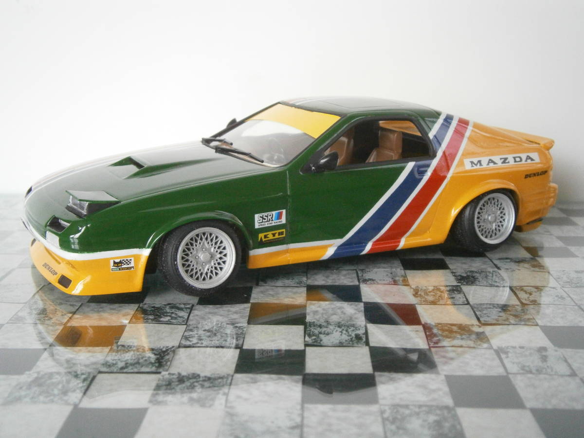 1/24 完成品 FC3S サバンナRX7 旧車 族車 街道レーサー 福岡仕様の落札