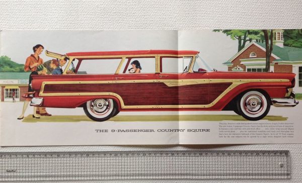 h 旧車 1957年フォードステーションワゴン 当時ものカタログ Ford Station Wagons の落札情報詳細 ヤフオク落札価格情報 オークフリー スマートフォン版