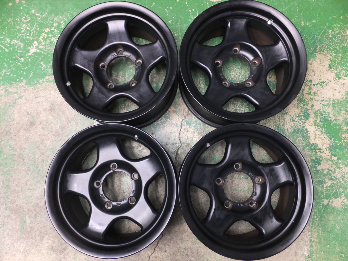 トヨタ 純正ホイール ランクル70 再販 16×7J PCD150 5H ET±0 265/70R16 YOKOHAMA GEOLANDAR i/T-S スタッドレス バリ溝 送料無料] 新車外し☆トヨタ ランクル 70 純正 ホイール 16インチ 16