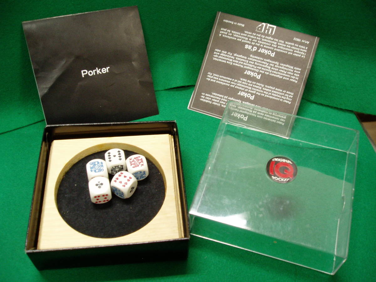 ポーカー サイコロ ゲーム Iqポケット 検索 ウッディ カジノ チンチロリン 賭け事 ギャンブル スウェーデン Poker D As Iq Pocket ボード の落札情報詳細 ヤフオク落札価格情報 オークフリー スマートフォン版