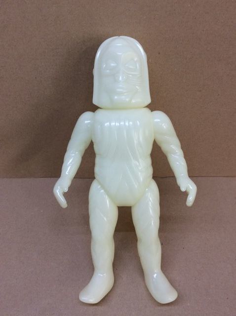 ☆2 M1号 三面怪人ダダ ソフビ フィギュア 蓄光 未塗装 無塗装 1995