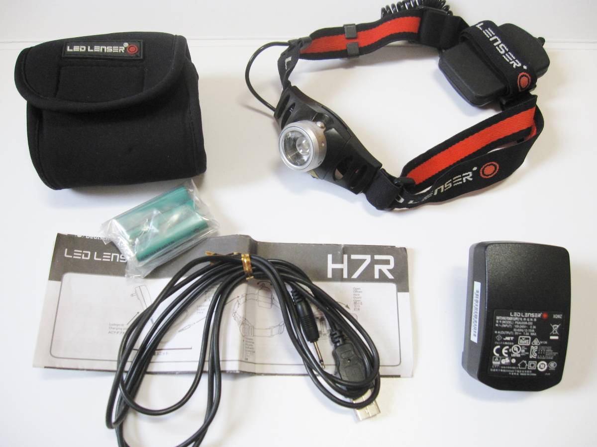 Led Lenser レッドレンザー H7r ヘッドライト ヘッドランプ 取説 バッテリー 充電器付 フォーカスコントロール搭載 釣りや登山 キャンプ の落札情報詳細 ヤフオク落札価格情報 オークフリー スマートフォン版