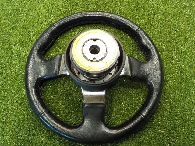 社外ステアリングホイール メーカー不明 黒レザー調 290mmf アルトにて使用 の落札情報詳細 ヤフオク落札価格情報 オークフリー スマートフォン版