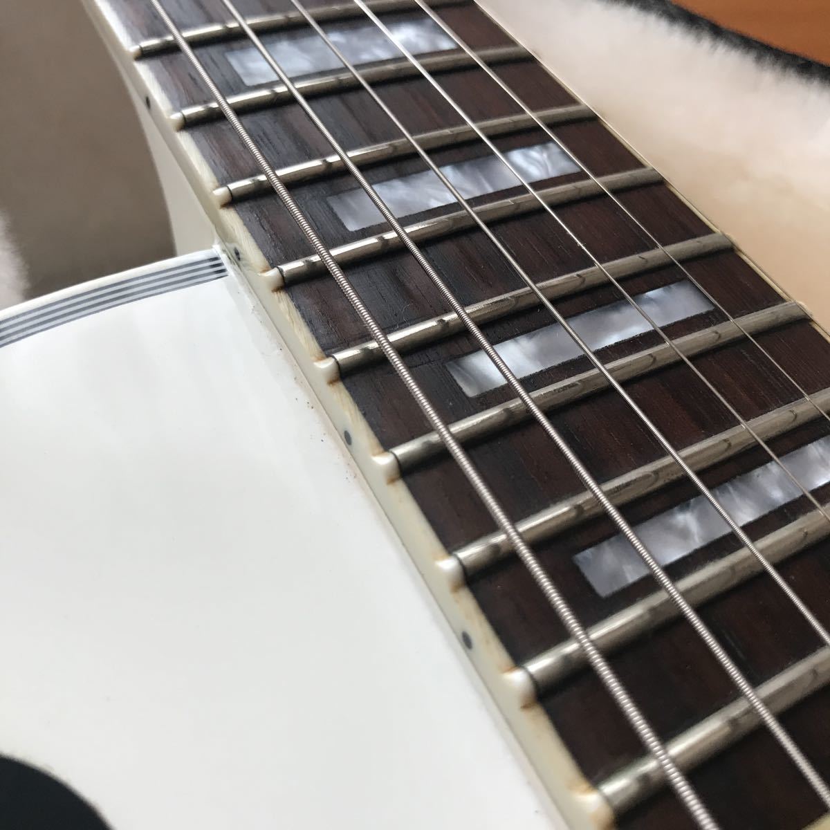 1円 希少フレッドエッジバインディング ノーブランド レスポールカスタム Les Paul Custom ジャンク エレキギター の落札情報詳細 ヤフオク落札価格情報 オークフリー スマートフォン版