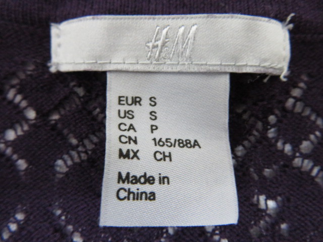 H M エイチアンドエム ヘネスアンドマウリッツ レディース カーディガン パーブル の落札情報詳細 ヤフオク落札価格情報 オークフリー スマートフォン版