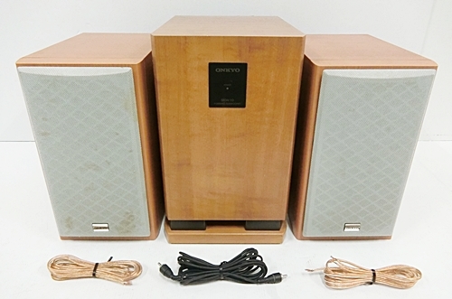 動作確認済】ONKYO オンキョー アンプ内蔵サブウーファー スピーカー