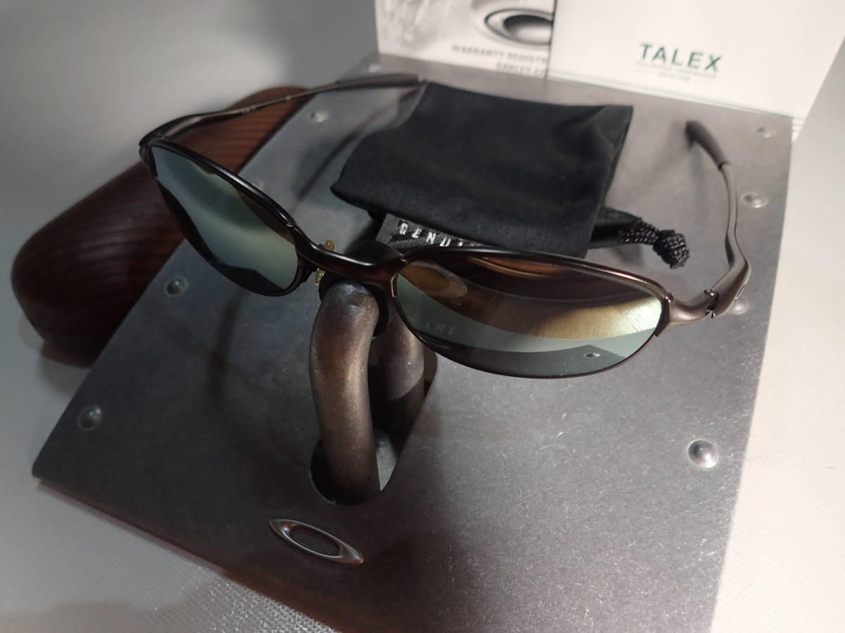 Oakley 偏光レンズ サングラス ブラウン タレックス 偏光レンズ☆OAKLEY×TALEX イーワイヤー 2.1 RX E