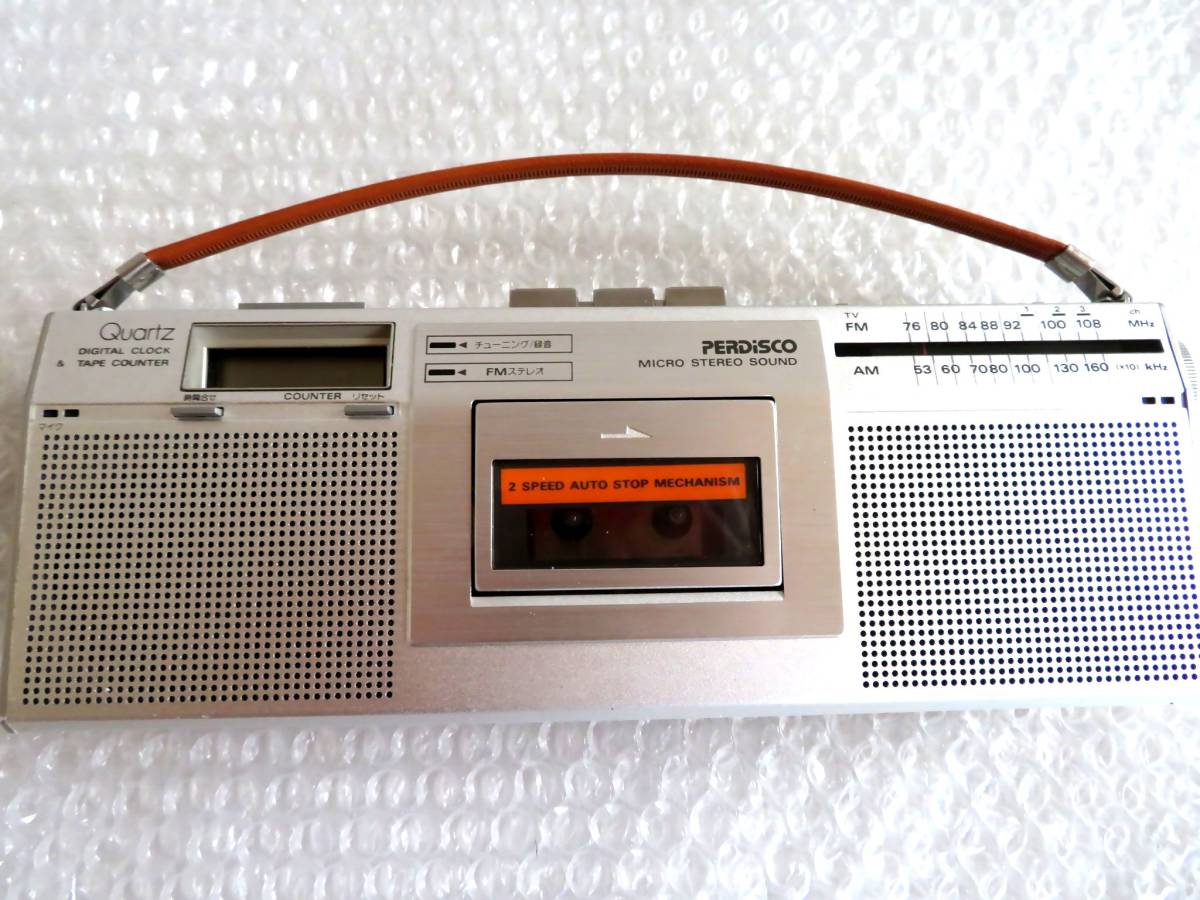 ジャンク品 日立 FM/AM ステレオカセットレコーダー TRK-4600M