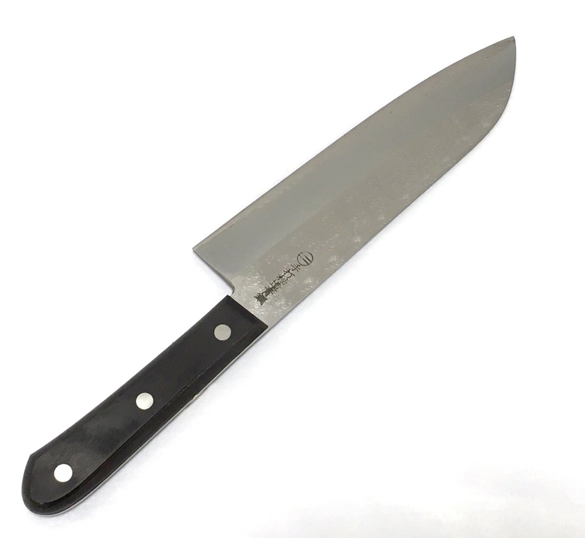 三木刃物　精魂鍛錬秘造の作　手打秘造青銅　御料理包丁　三徳包丁　本造　道場作 三木刃物 精魂鍛錬秘造の作 手打秘造青銅 御料理包丁 三徳包丁