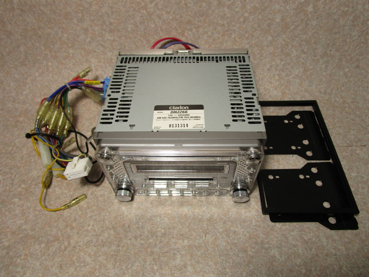 Clarion DMZ266 2DIN CD/MDデッキ 枠 ホンダ/スズキオーディオハーネス
