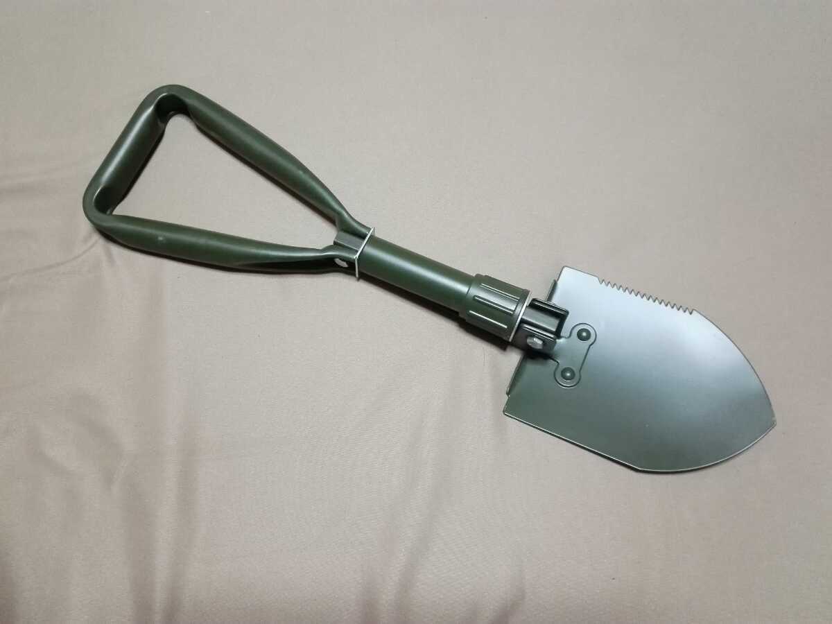 自衛隊 折りたたみ式スコップ カバー付き GoldenStar 携帯シャベル覆2