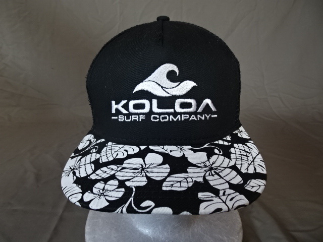 激レア Usa購入 カリフォルニア州人気サーフ系ブランド Koloa Surf Company ツバ部分ハイビスカス柄 ロゴ刺繍入りメッシュキャップ中古品 の落札情報詳細 ヤフオク落札価格情報 オークフリー スマートフォン版