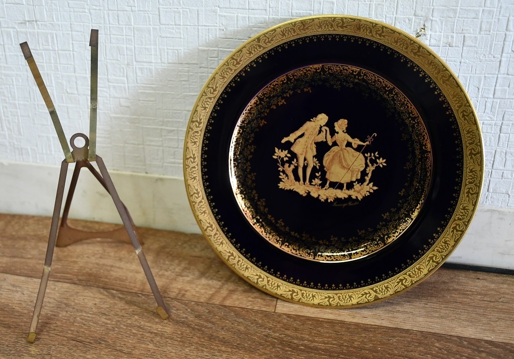 LIMOGES CASTEL リモージュ キャッスル 22K GOLD 金彩 飾り皿 プレート
