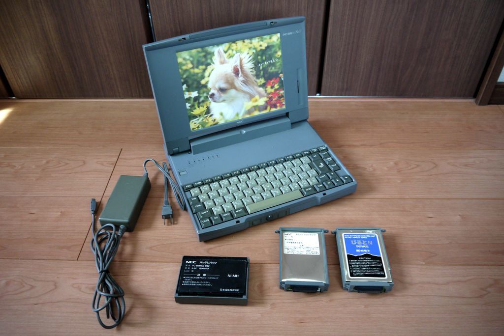 ジャンク】☆NEC PC-9821Ne3 ノートPC（ACアダプタPC-9821LD-U01