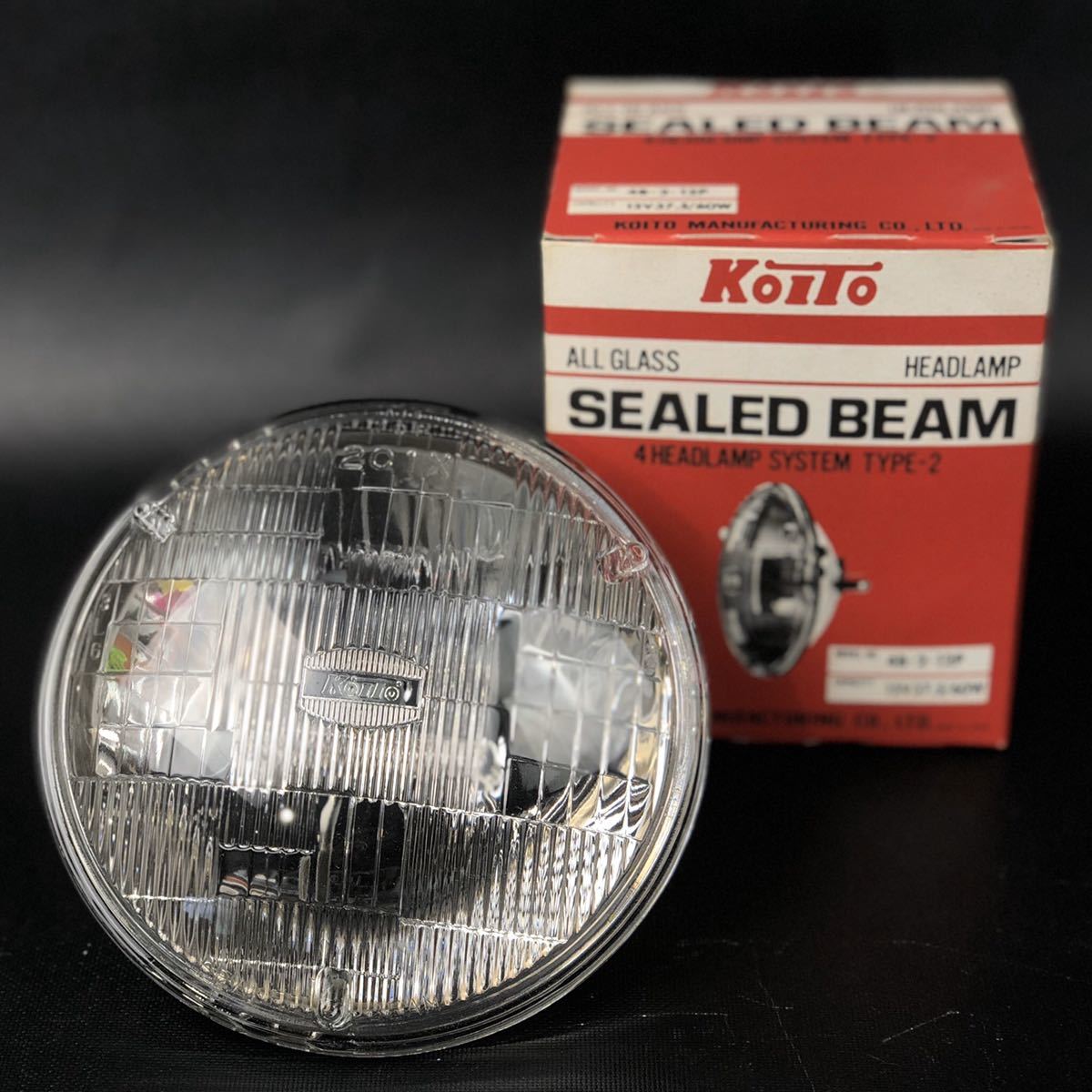 新品未使用□KOITO 小糸 4B-2-12P 2C1X 12V 37.5&frasl;60W 4灯 シールド
