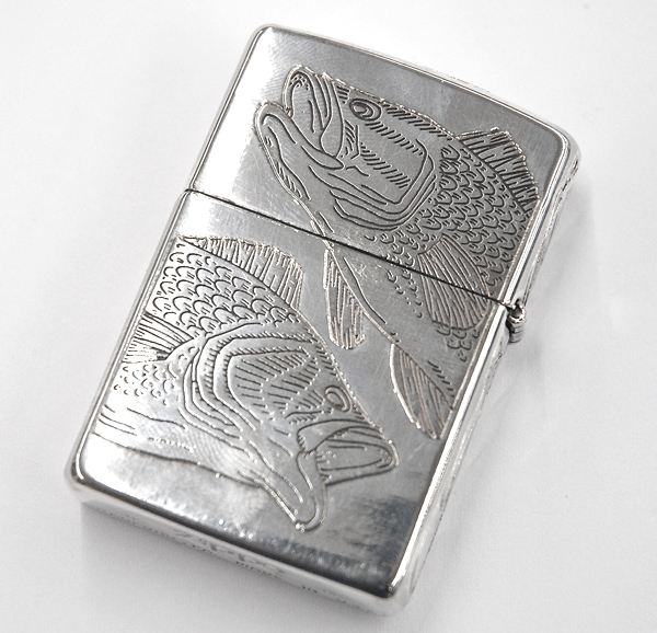 ZIPPO ジッポライター ブラックバス バス釣り ルアー 魚