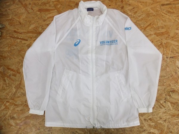 Asics アシックス メンズ ナイロン100 東京マラソン 16 ボランティアスタッフ ジップアップ ジャケット ブルゾン 白 フリーサイズ の落札情報詳細 ヤフオク落札価格情報 オークフリー スマートフォン版