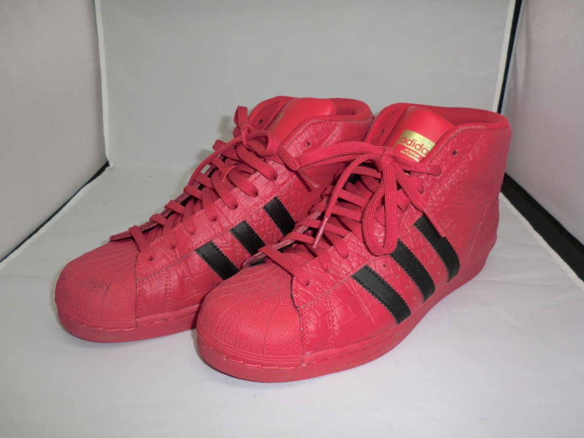 Adidas アディダス メンズ プロモデル ハイカットスニーカー Snake Pack 26 赤 黒 箱なし Sy03 622 の落札情報詳細 ヤフオク落札価格情報 オークフリー