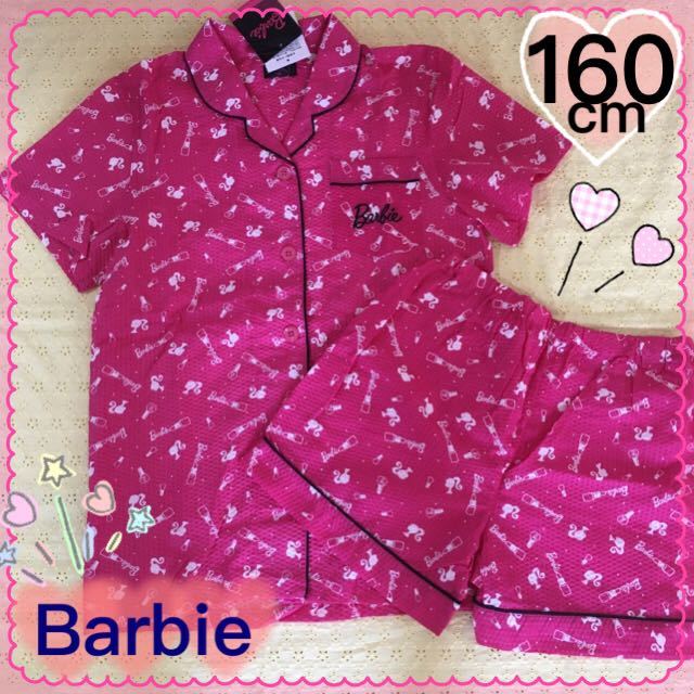 新品 匿名送料無料 Barbieパジャマ160cm 半袖夏用バービー横顔シルエット ロゴルームウェア上下セットアップ修学旅行林間学校宿泊学習 女の子 の落札情報詳細 ヤフオク落札価格情報 オークフリー スマートフォン版