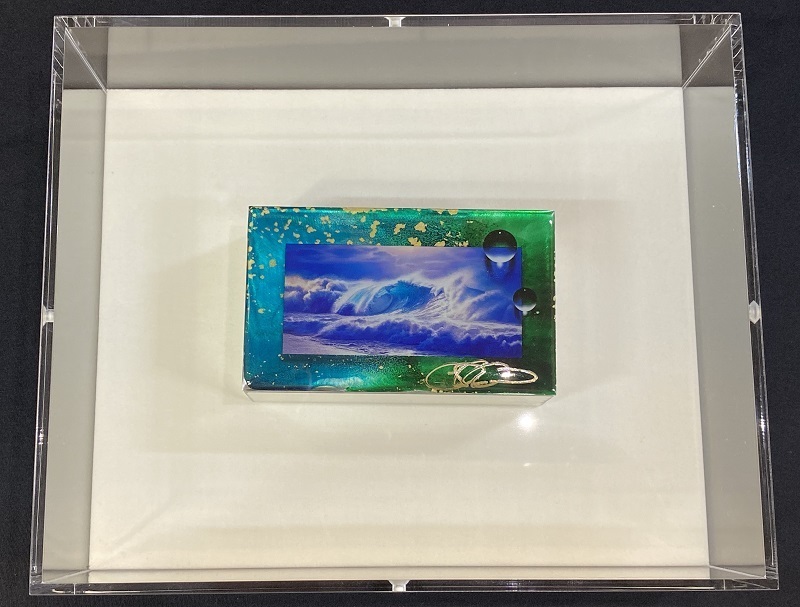 ラッセン】セミオーダーメタルウェーブ オリジナル 絵画 保証書付 ○の
