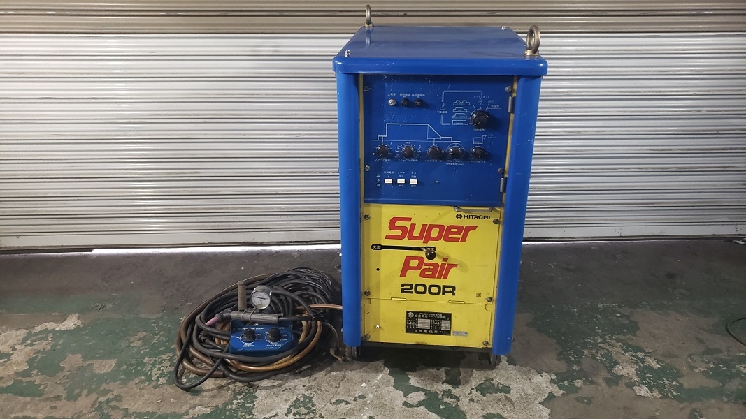 日立★サイリスタ制御★交直両用パルスTIG溶接機★スーパーペア300RP★アルミ溶接★ステンレス★軟鋼★200V★アルゴン★トーチ★リモコン★ 日立☆サイリスタ制御☆交直両用パルスTIG溶接機☆スーパーペア300RP☆