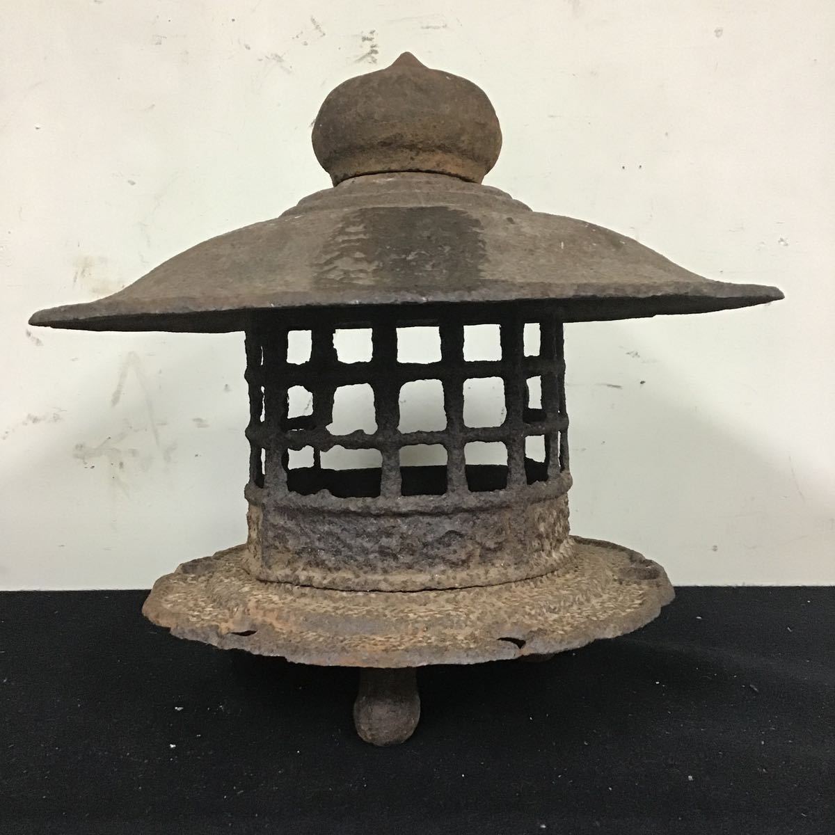 時代物　天正元年(与次郎作) 青銅製　灯籠　日本庭園　骨董品 時代物 天正元年(与次郎作) 青銅製 灯籠 日本庭園 骨董品