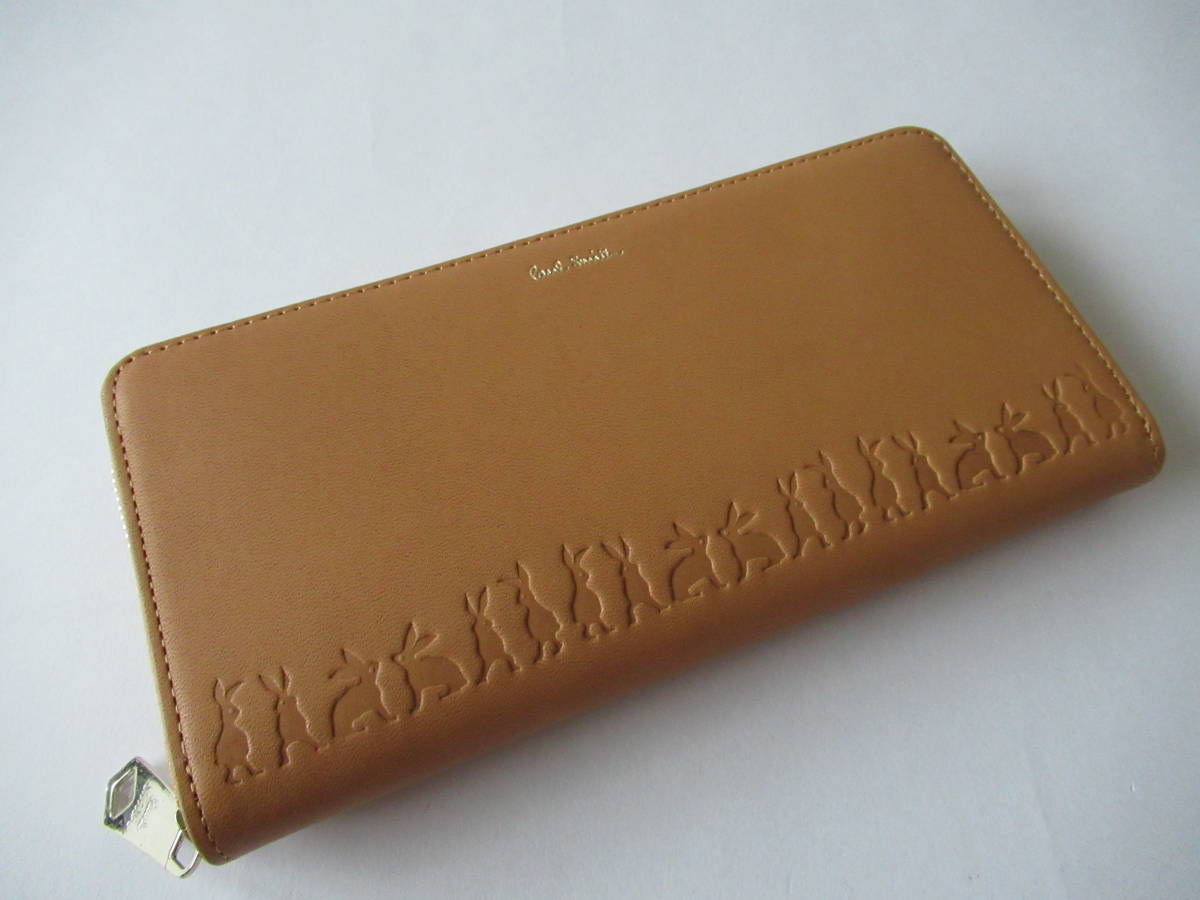 新品】□202006即決□ ポールスミス 新品ベージュ バニーエンボス