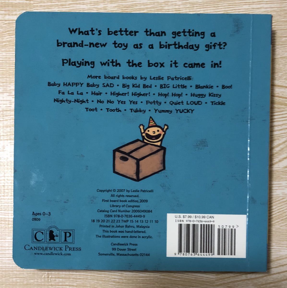 The Birthday Box Leslie Patricelli Board Books 英語 えほん 絵本 誕生日 プレゼント の落札情報詳細 ヤフオク落札価格情報 オークフリー スマートフォン版