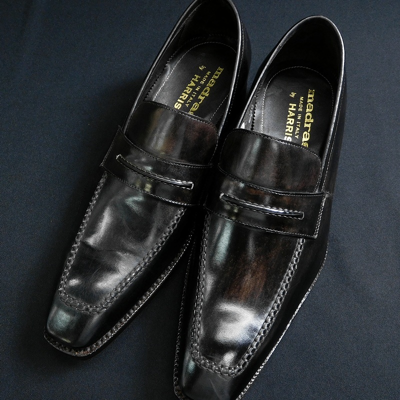 □madras × HARRIS マドラス ハリス 定価7.3万 伊製 マッケイ製法 