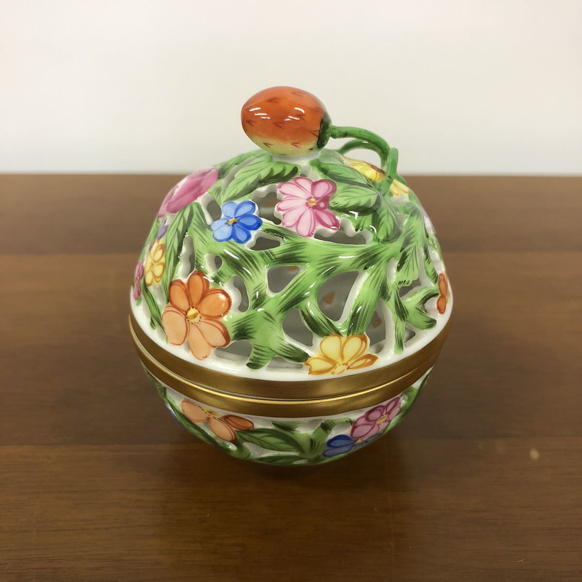 HEREND 透かし ボンボン入れ ボンボニエール ファンタジーコレクション HERENDヘレンド 透かしボンボン入れボンボニエール ファンタジー