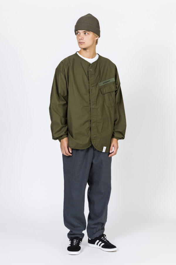 ディセンダント　ノーカラーシャツ 新品】定価28,600円 新品□ DESCENDANT 20SS モールスキン ノーカラー