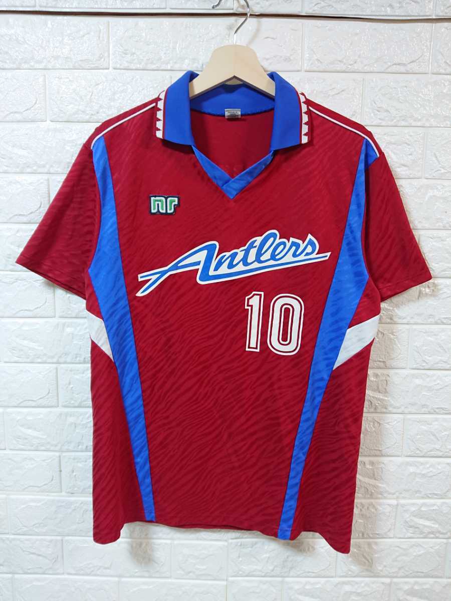 希少✨1992年　Jリーグ 鹿島アントラーズ　ホーム半袖ユニフォーム　エネーレ 希少✨1992年 Jリーグ 鹿島アントラーズ ホーム半袖ユニフォーム エネーレ