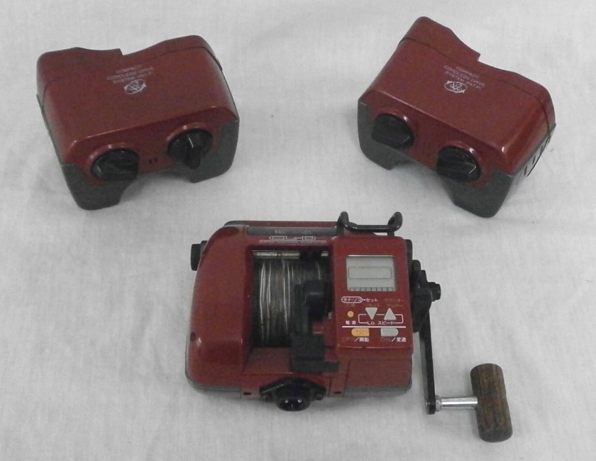 □RYOBI リョービ AD電動60 CL-D 電動リール 動作OK バッテリー2個付き