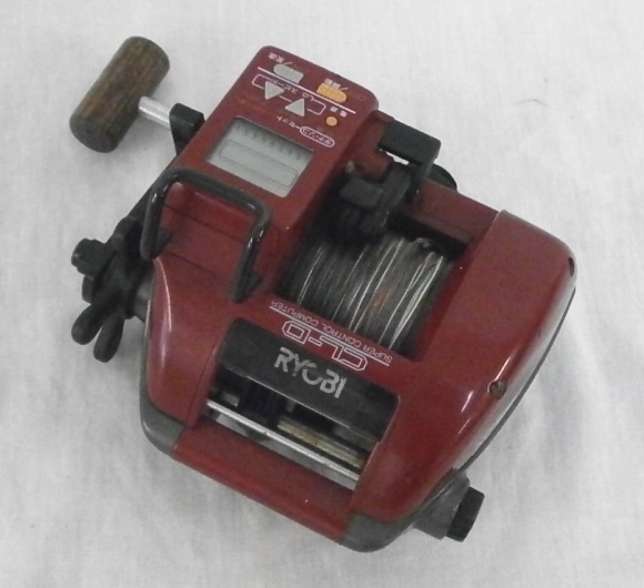 □RYOBI リョービ AD電動60 CL-D 電動リール 動作OK バッテリー2個付き