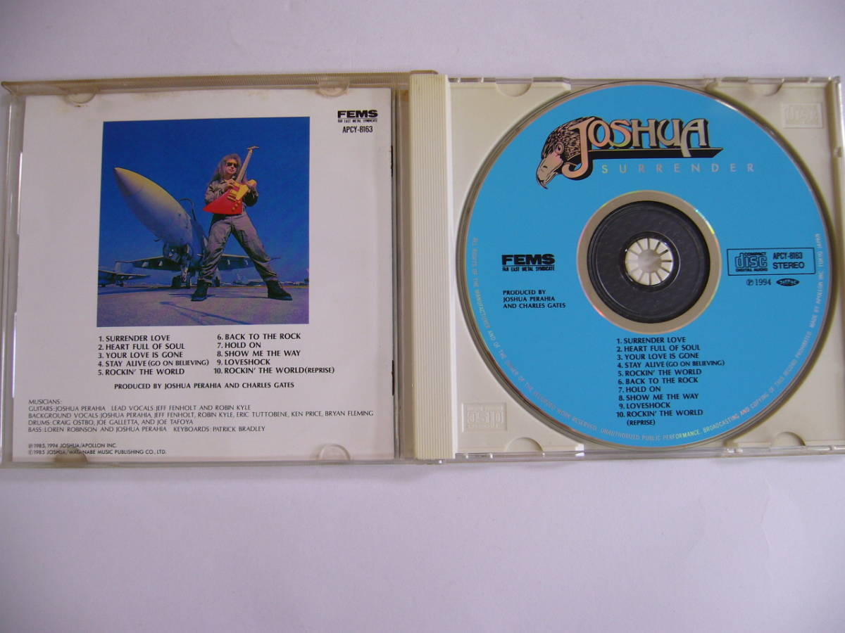 即決 廃盤 JOSHUA ジョシュア SURRENDER サレンダー APCY-8163 国内盤CD 2025年最新Yahoo!オークション -joshua(CD)の中古品・新品・未使用品一覧