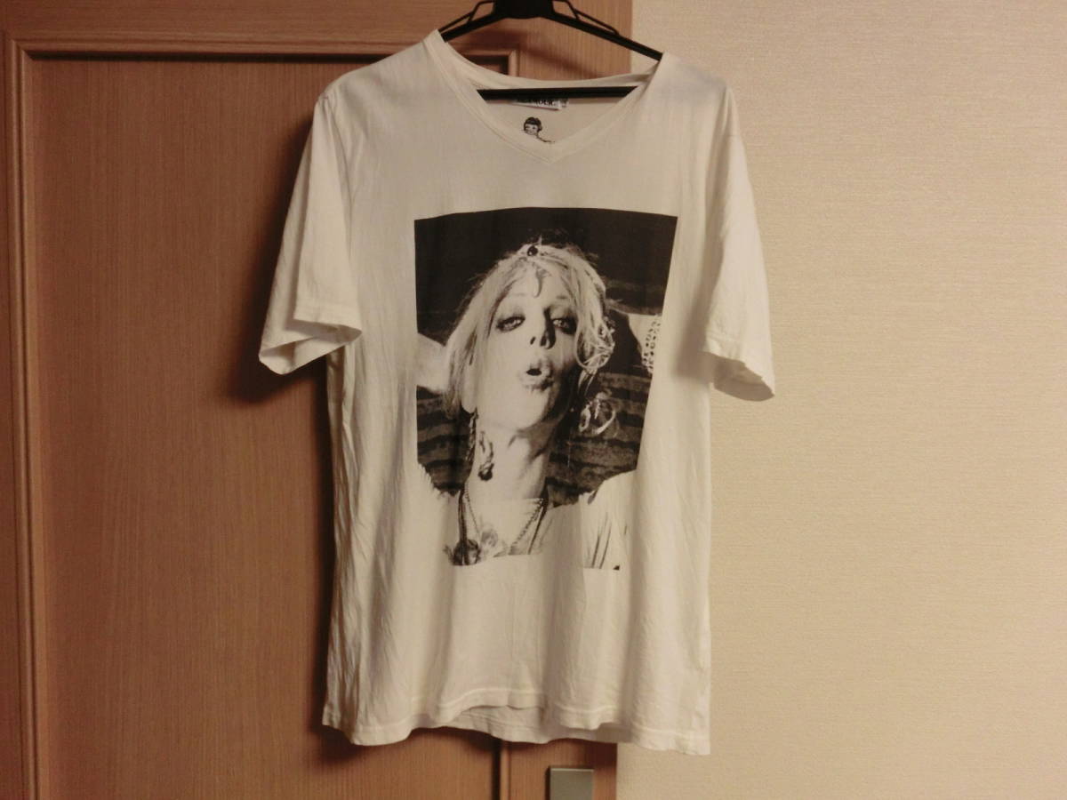Hysteric Glamor ヒステリックグラマー コートニーラブ Tシャツ L 白 ホワイト Courtney Love モノクロフォト の落札情報詳細 ヤフオク落札価格情報 オークフリー スマートフォン版