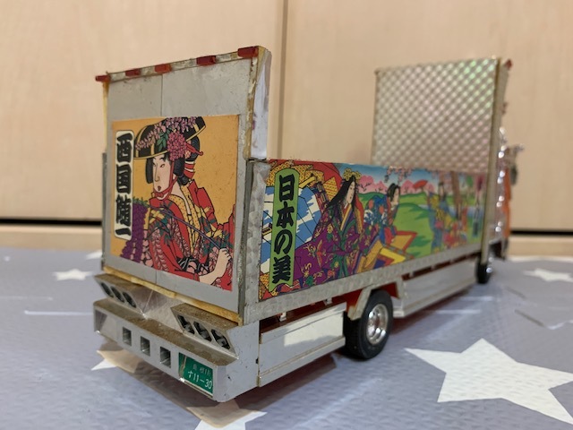 当時物 旧アオシマ 1/32 中型デコトラ 出孤虎会 猛烈ファイター 舞姫