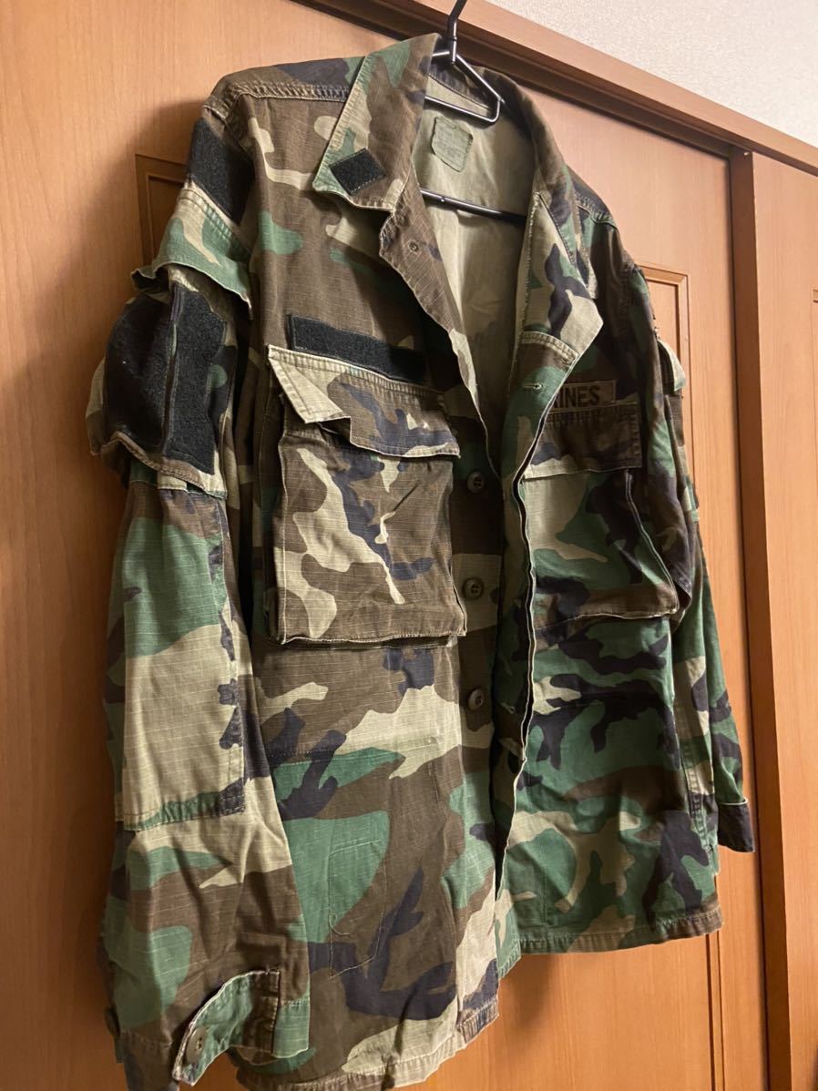米軍 実物 ウッドランド カスタムBDUジャケット swcc seals s-r small