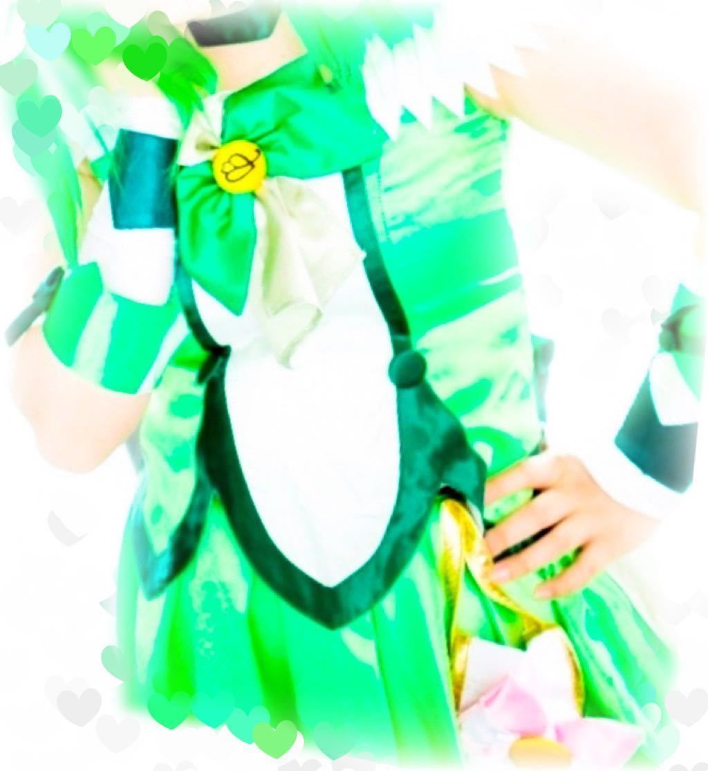 スマイルプリキュア キュアマーチ コスプレ衣装 緑川なお ミニスカート スパッツ フェチ コミケ ストフェス コスホリ 緑キュア C97 の落札情報詳細 ヤフオク落札価格情報 オークフリー スマートフォン版