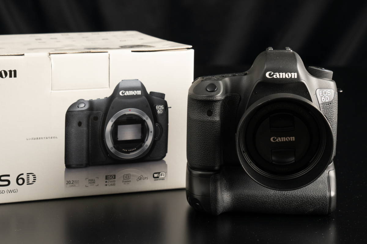 100円スタート Canon 6d Canon 単焦点レンズ Ef50mm F1 8 Stm Ef5018stm レンズフード付 バッテリーグリップ の落札情報詳細 ヤフオク落札価格情報 オークフリー スマートフォン版