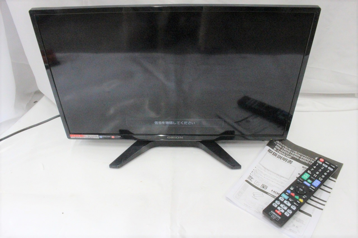 ト打 Orion オリオン Rn 24dg10 24型 液晶テレビ 17年製 リモコン 取扱説明書 B Cas付 Ac372bot09 の落札情報詳細 ヤフオク落札価格情報 オークフリー スマートフォン版