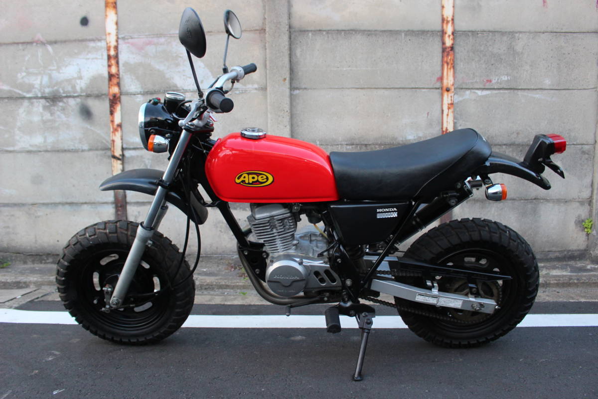 エイプ50改82ボアアップ＆ビッグバルブヘッド 17インチ前後ディスク