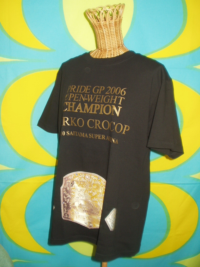 新品】◇ビンテージ PRIDE GP 2006 ミルコクロコップ Tシャツ オープン 