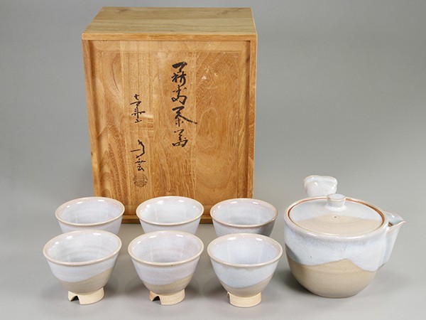 國吉清尚 作　焼締 土瓶 国吉清尚☆沖縄☆土瓶☆土びん☆共箱☆焼締