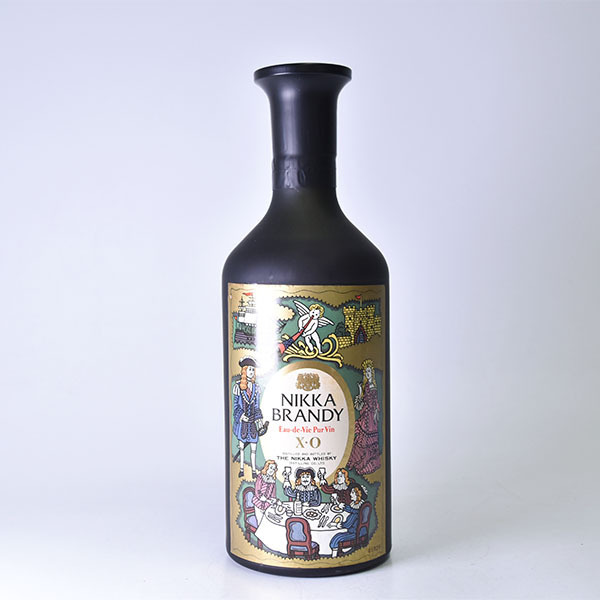 東京/大阪発送限定☆古酒☆ニッカ ブランデー XO 黒陶器ボトル ＊箱付