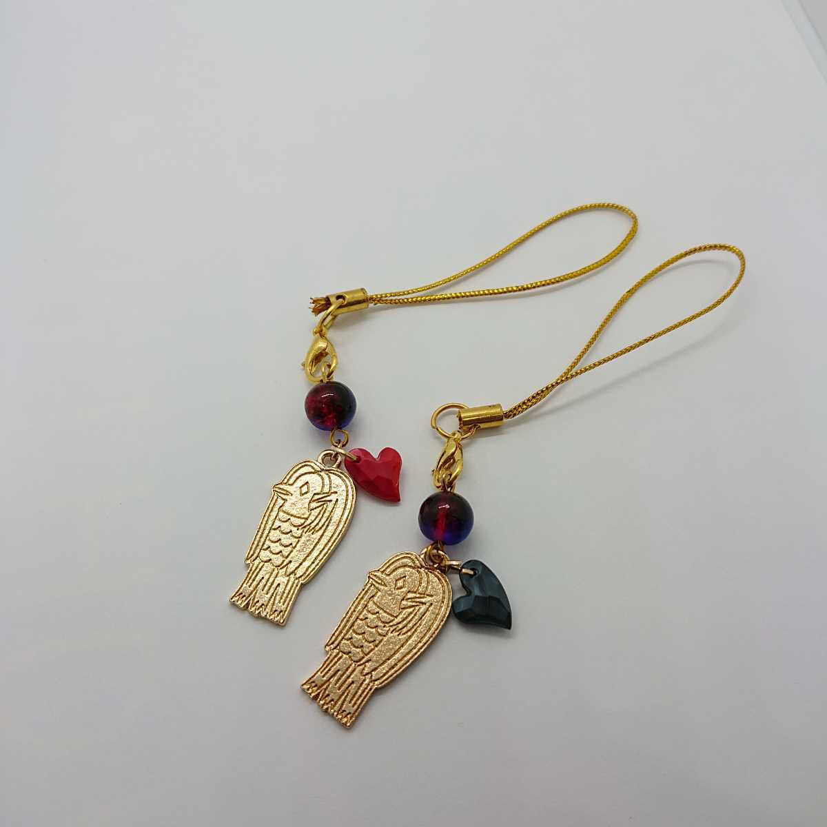 新品 ハンドメイド ストラップセット アマビエさま 妖怪 疫病退散 ハート ブルー レッド かわいい おしゃれ アマビエ ゴールド お守り の落札情報詳細 ヤフオク落札価格情報 オークフリー スマートフォン版