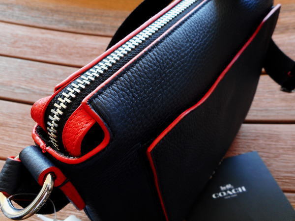 コーチ メンズ COACH ペブル レザー クロスボディー ショルダーバッグ 
