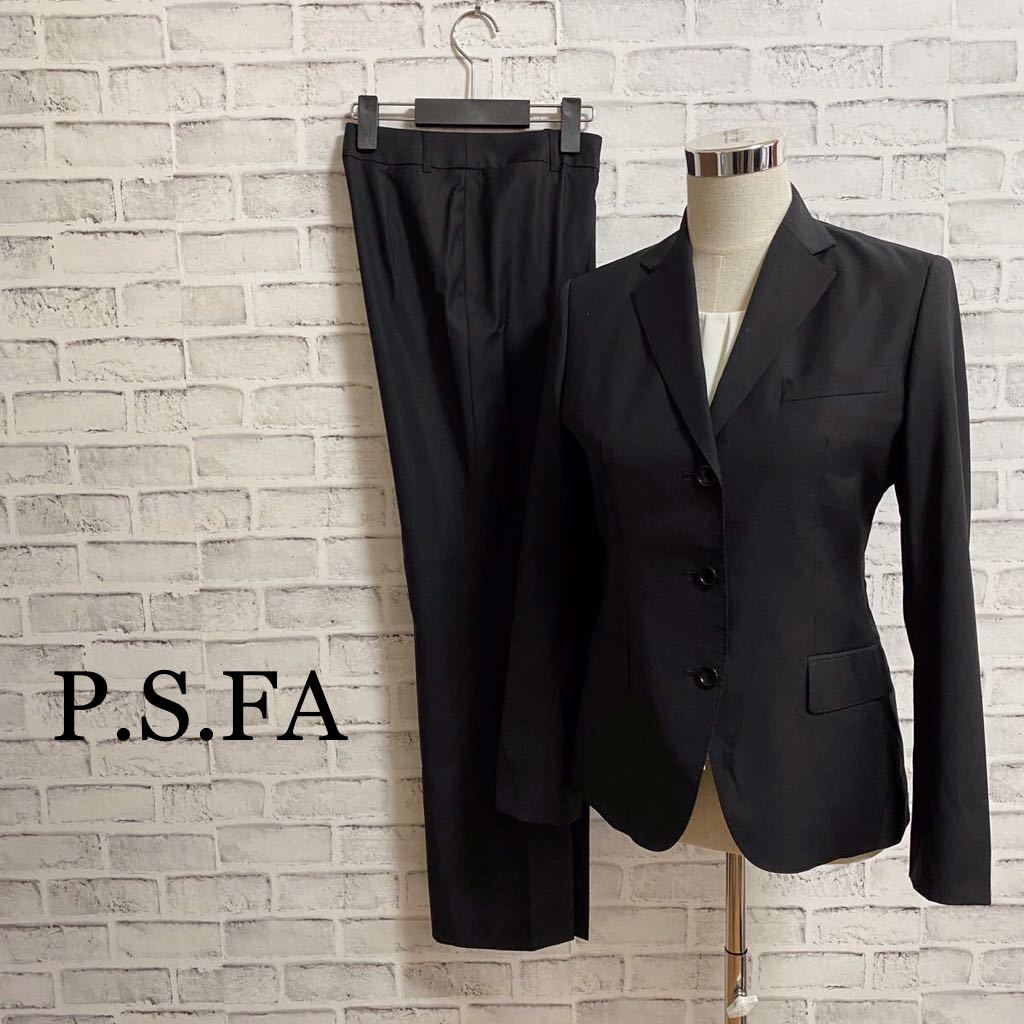 P S Fa パーフェクトスーツファクトリー レディース 9 M相当 ブラックスーツ セットアップ ジャケット パンツ フォーマル の落札情報詳細 ヤフオク落札価格情報 オークフリー スマートフォン版