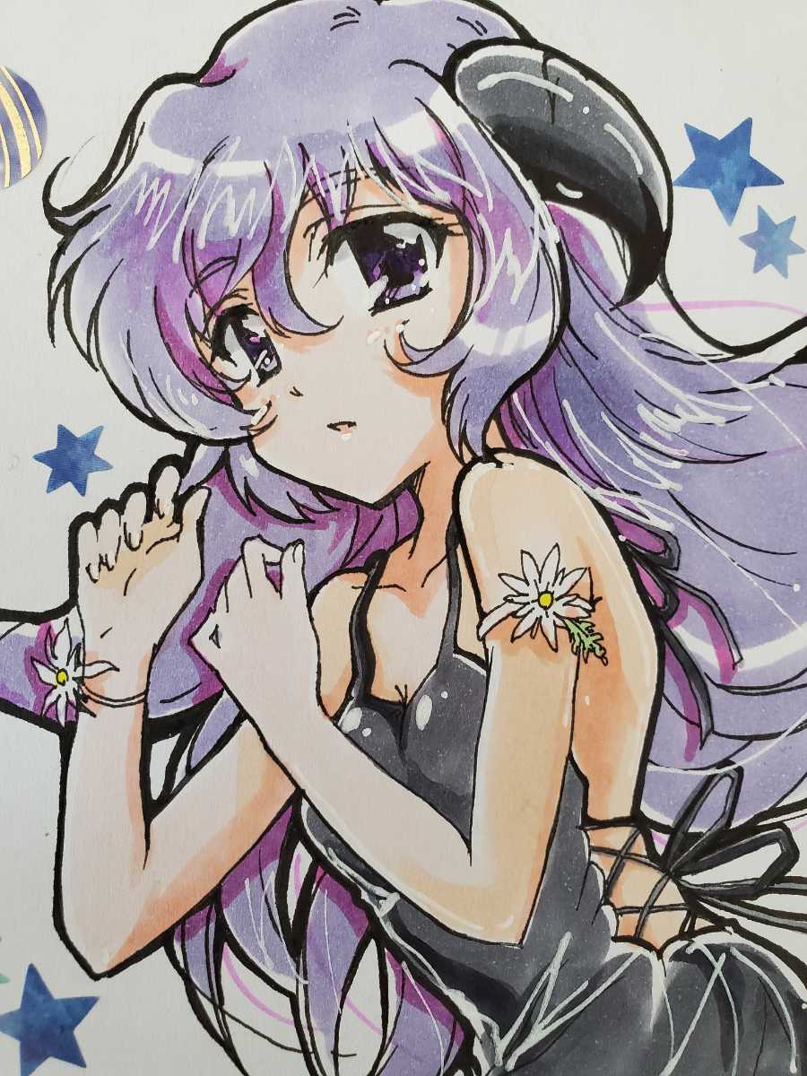 新品】手描き同人イラストひぐらしのなく頃に羽入古手羽入☆ミ魔女っ子