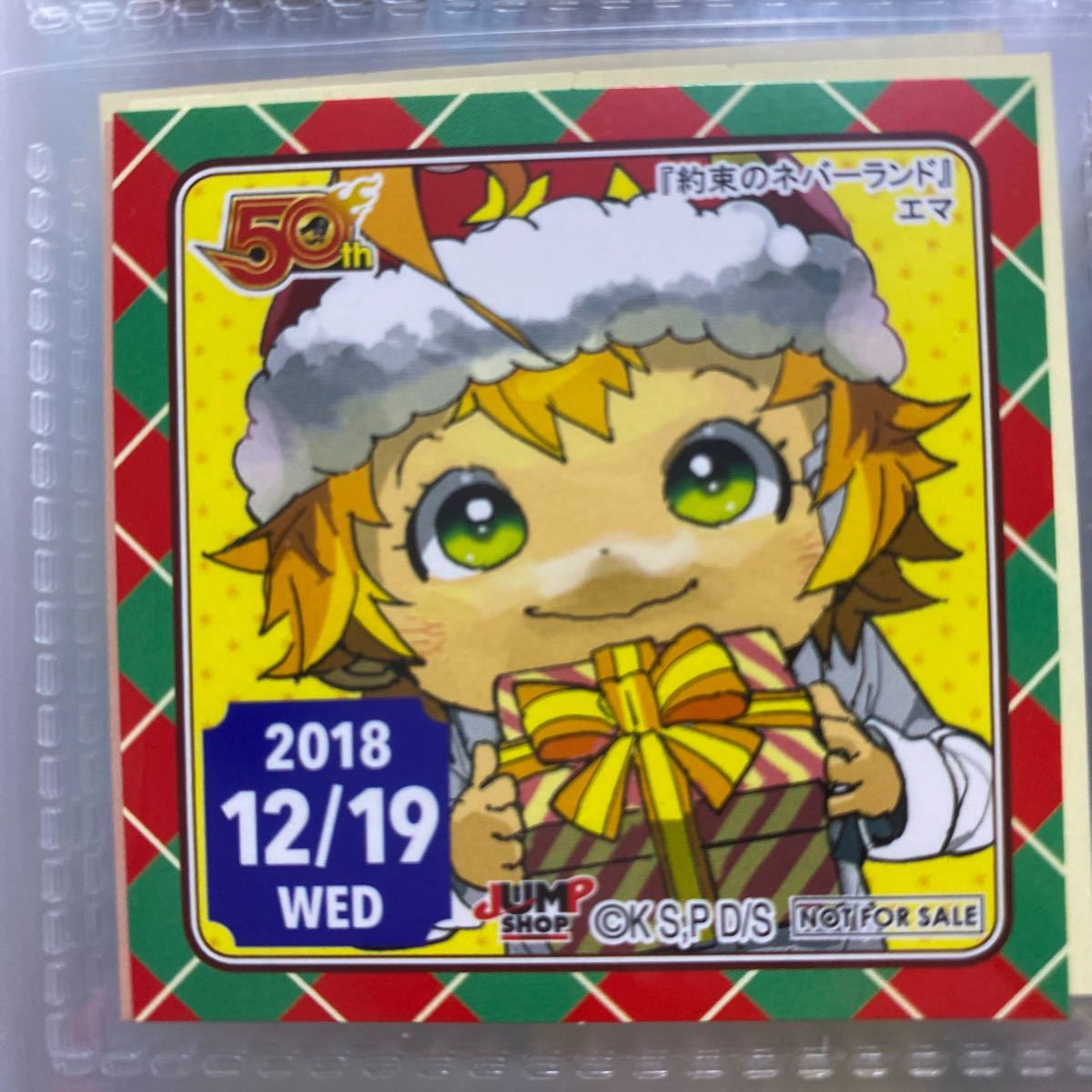 ジャンプショップ 365日ステッカー 約束のネバーランド エマ 18 12 19 クリスマス の落札情報詳細 ヤフオク落札価格情報 オークフリー スマートフォン版